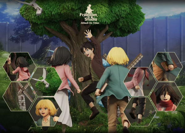 【Preventa】 Freedom Studio Eren, Mikasa & Armin - Imagen 4