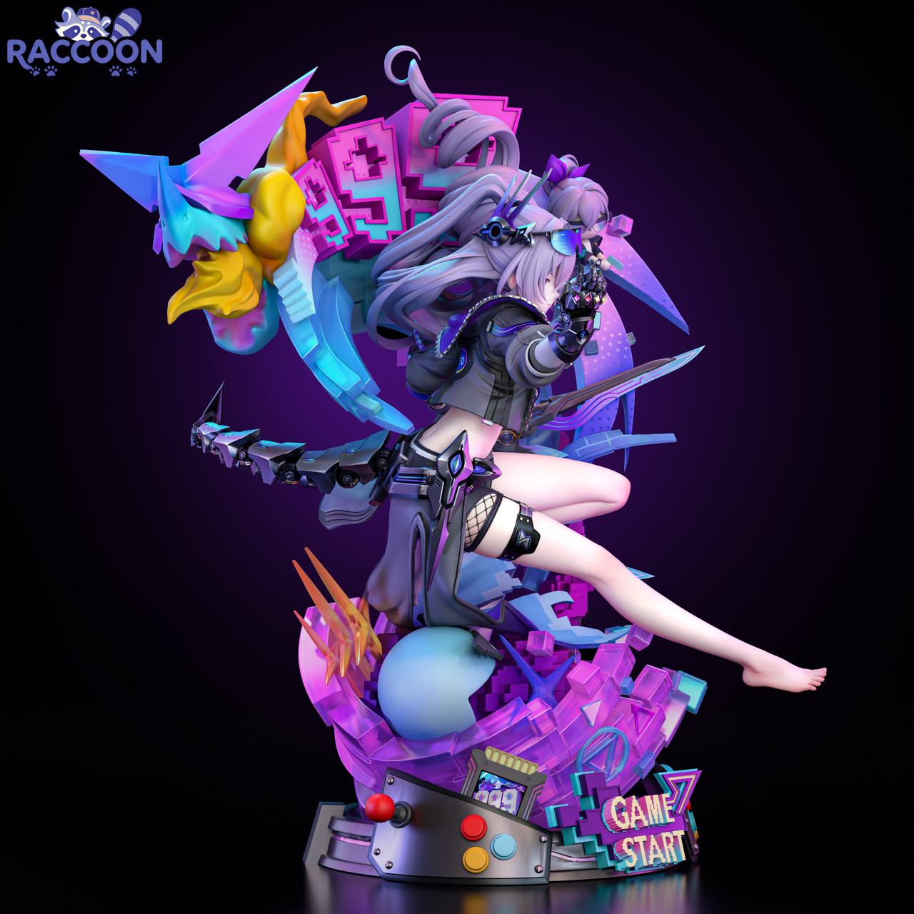 【Preventa】Raccoon Studio Escala 1/6 Silver Wolf - Imagen 6