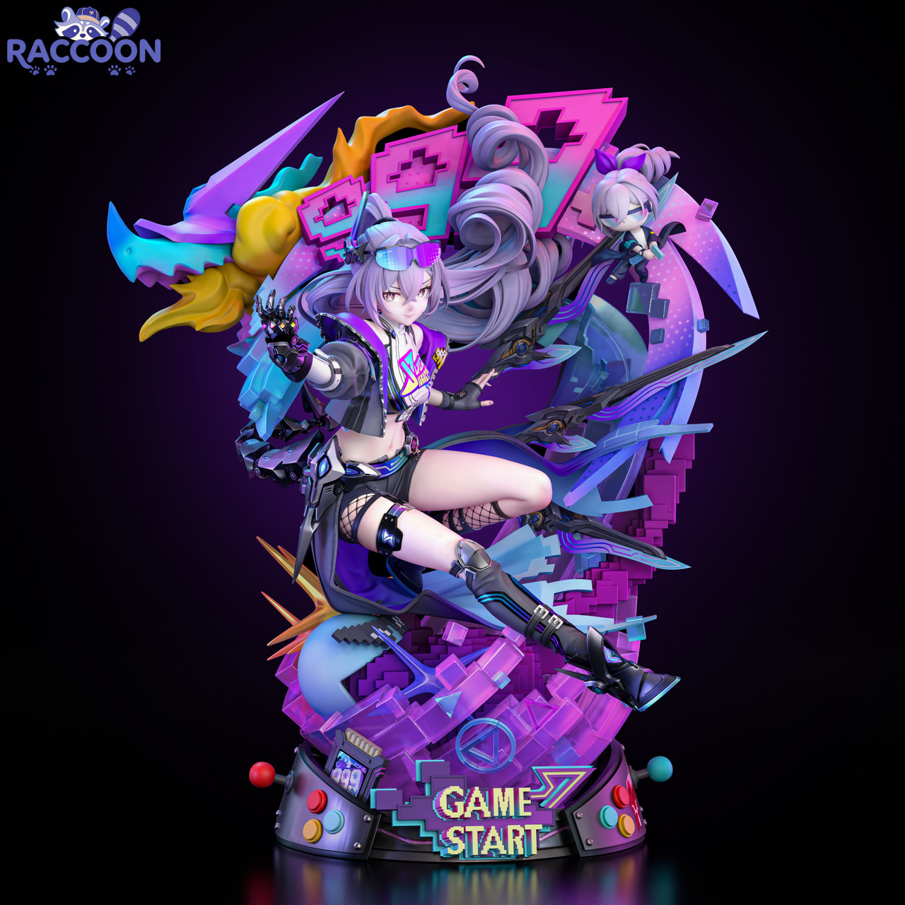 【Preventa】Raccoon Studio Escala 1/6 Silver Wolf - Imagen 3